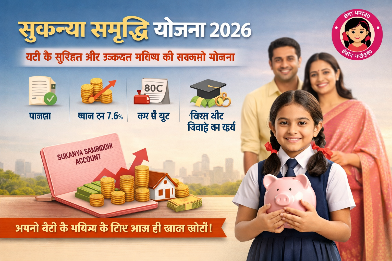 सुकन्या समृद्धि योजना 2026: बेटी के सुरक्षित और उज्ज्वल भविष्य की सरकारी योजना