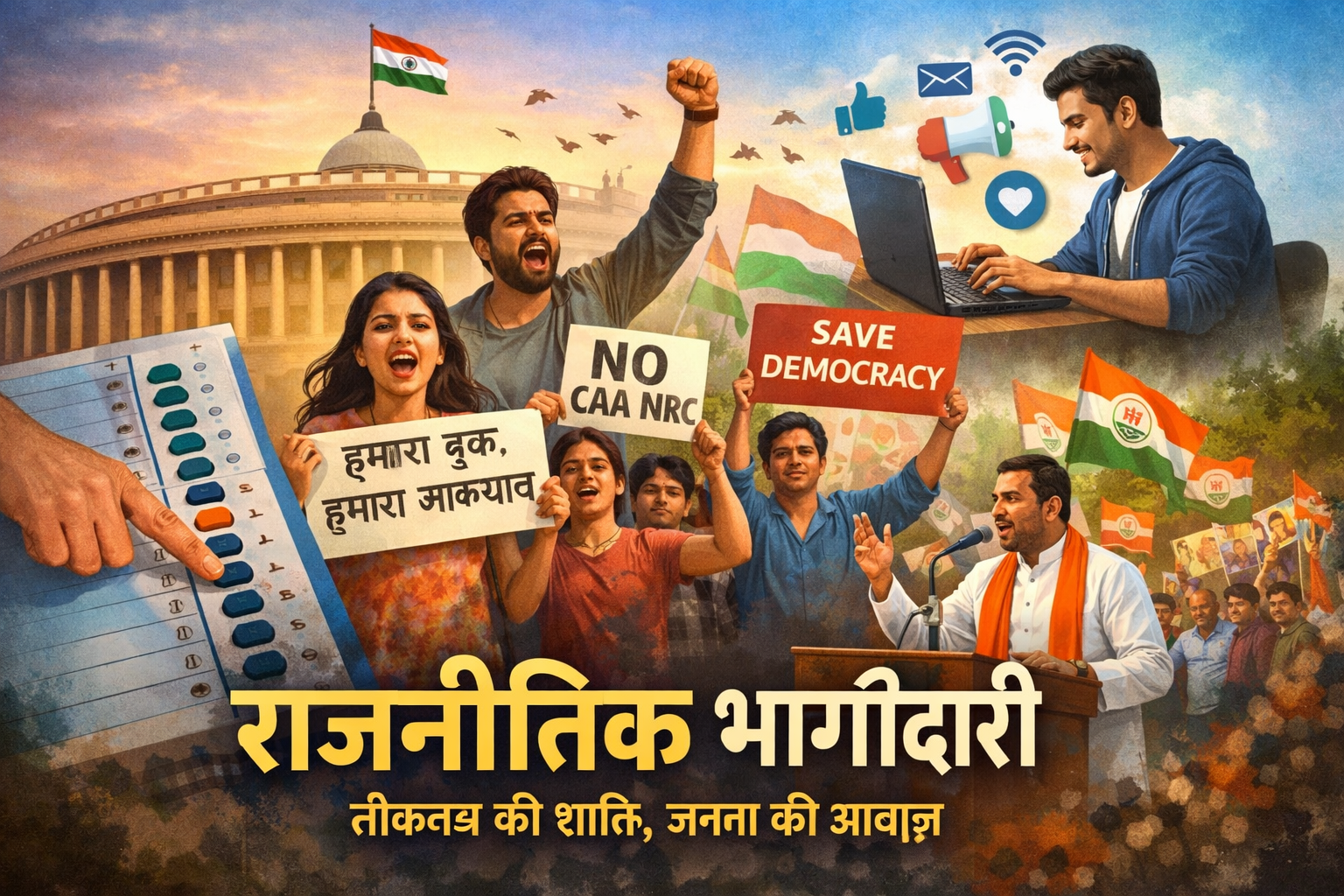 राजनीतिक भागीदारी: लोकतंत्र की आत्मा और नागरिकों की शक्ति