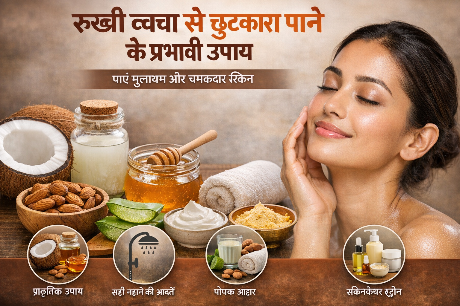 रूखी त्वचा से छुटकारा पाने के प्रभावी उपाय: पाएं मुलायम और चमकदार स्किन